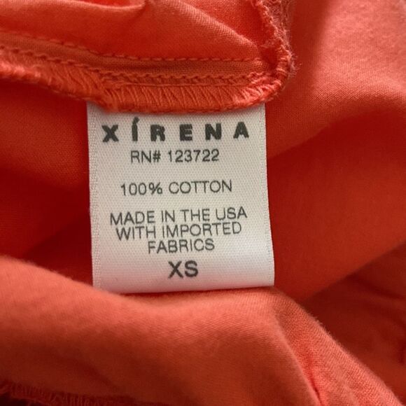 Xirena Mandarin Nadia Mini Orange Dress Boho Poplin Size XS - Picture 11 of 11